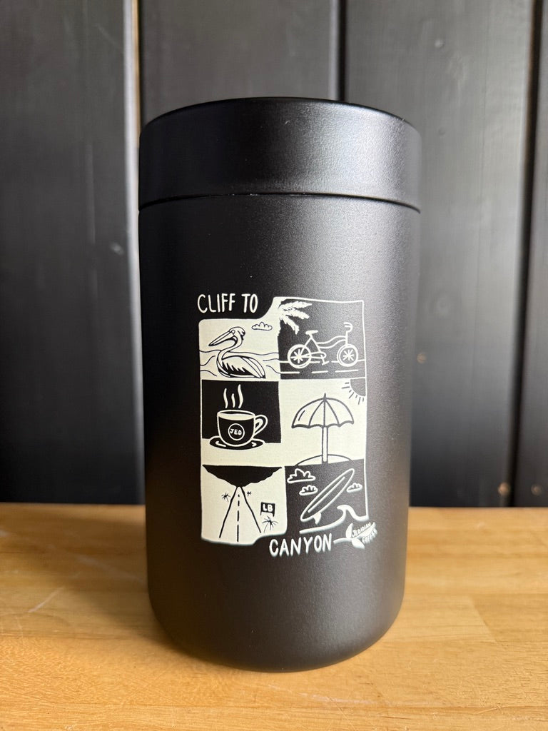 Cliff to Canyon Coffee Canister | 32oz Black