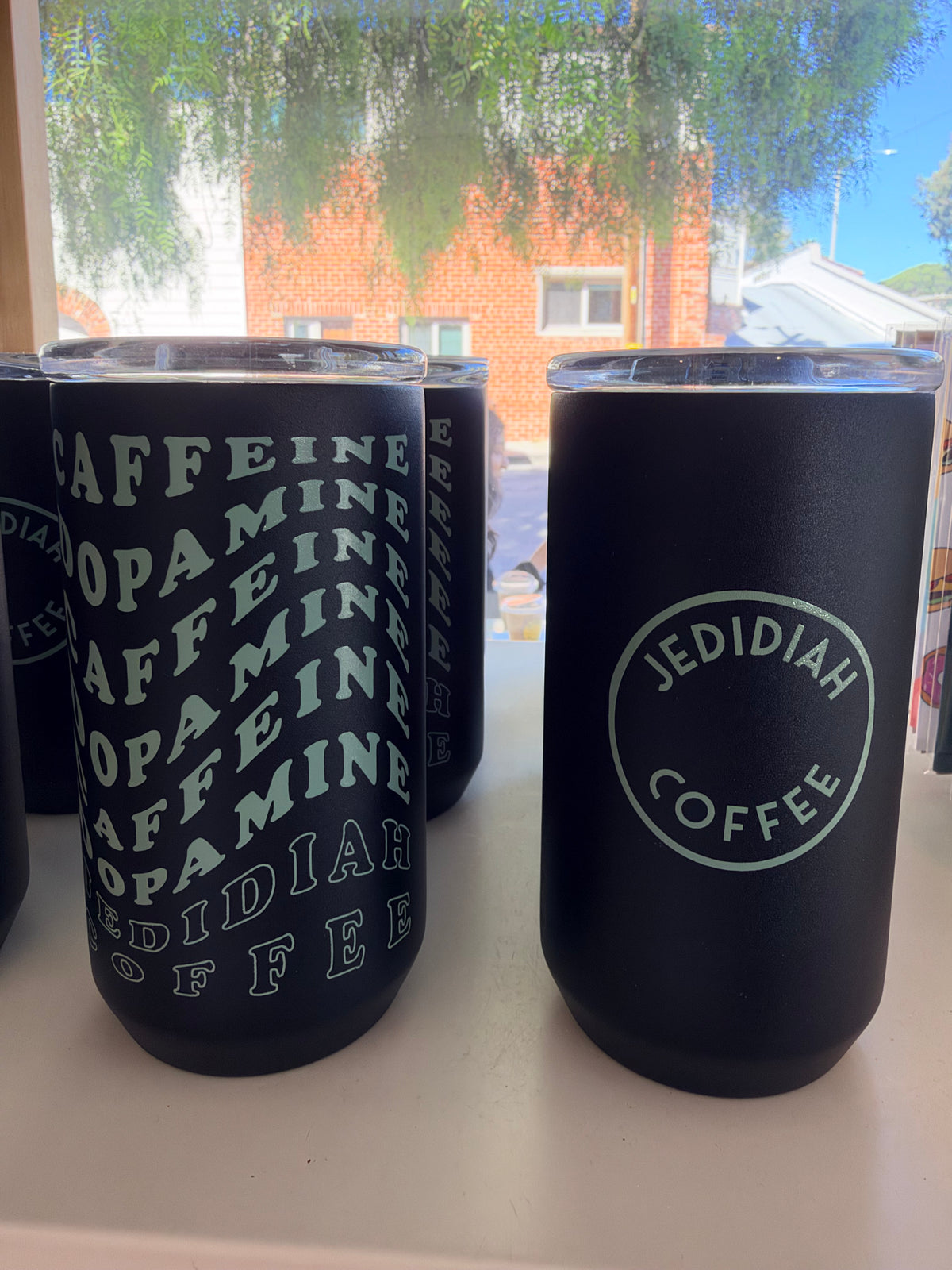 Caffeine & Dopamine Tumbler | 12oz Black