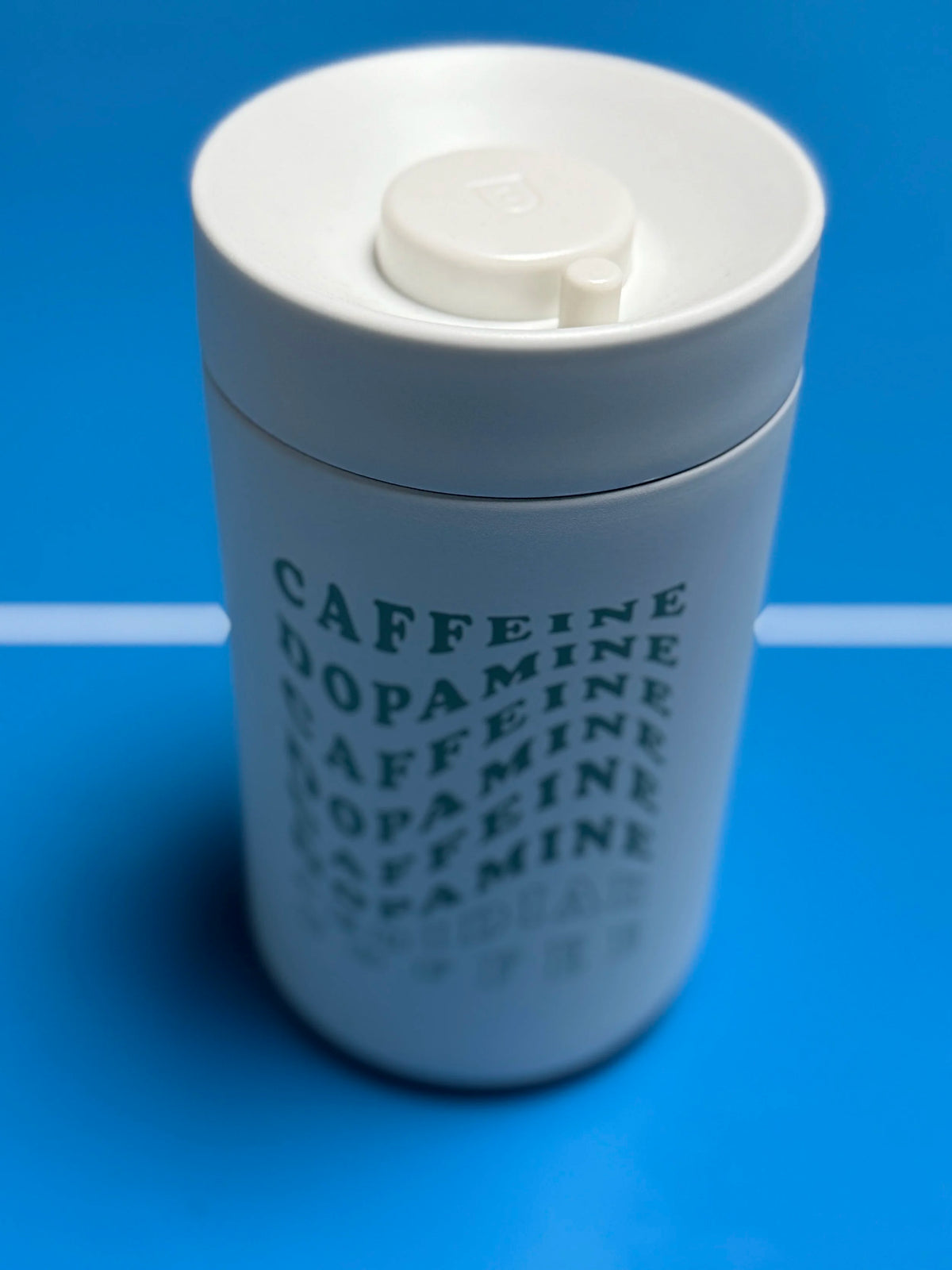 32oz Coffee Bean CANISTER in WHITE